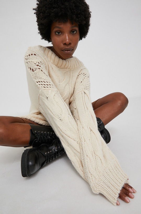 Sveter Answear.LAB okrúhly béžová 3757.AJ