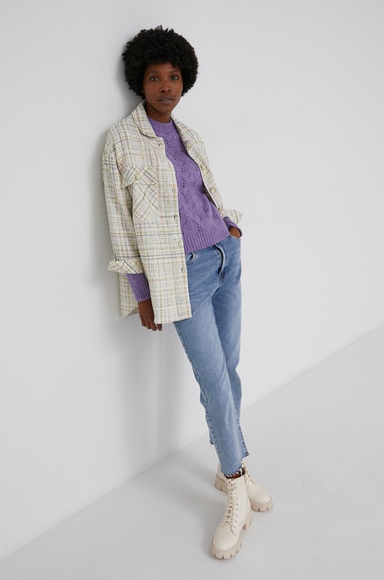 Answear Lab Sweter 21K19667.AJ fioletowy WW22