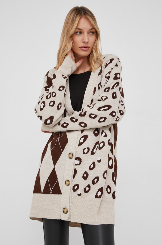Kardigan Answear.LAB béžová KEY.4KR
