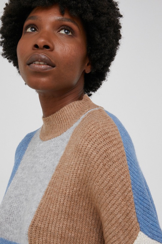 Answear Lab Sweter z domieszką wełny 4483.2KR beżowy
