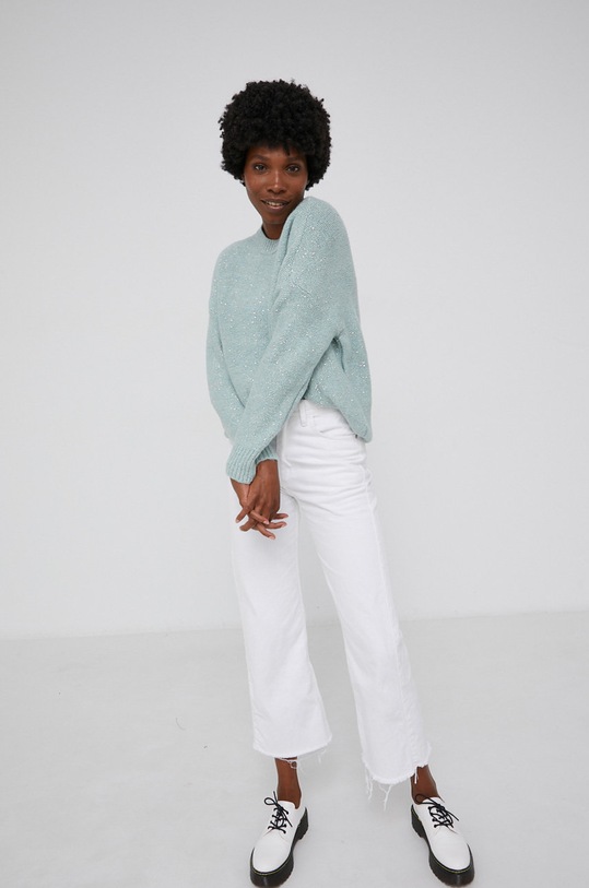 Answear Lab Sweter 4458.2KR turkusowy WW22