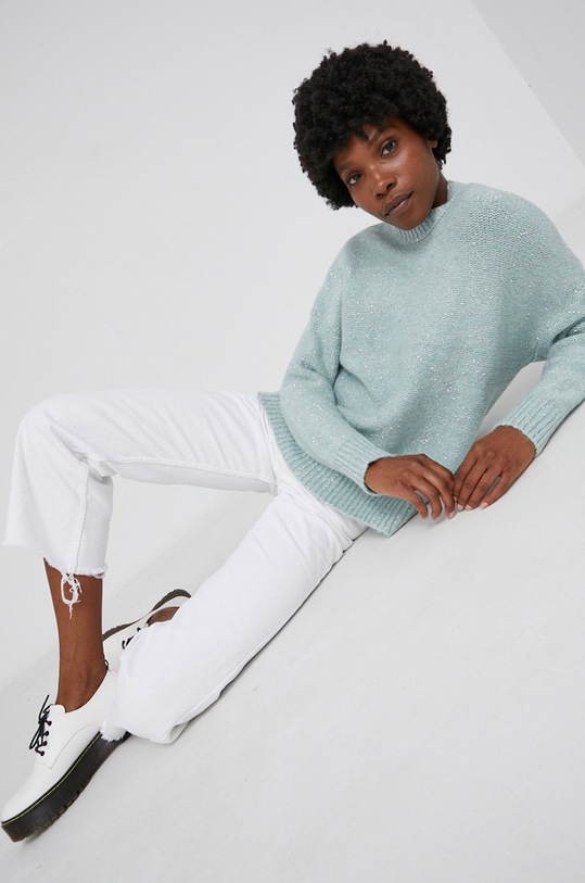 Answear Lab Sweter turkusowy 4458.2KR