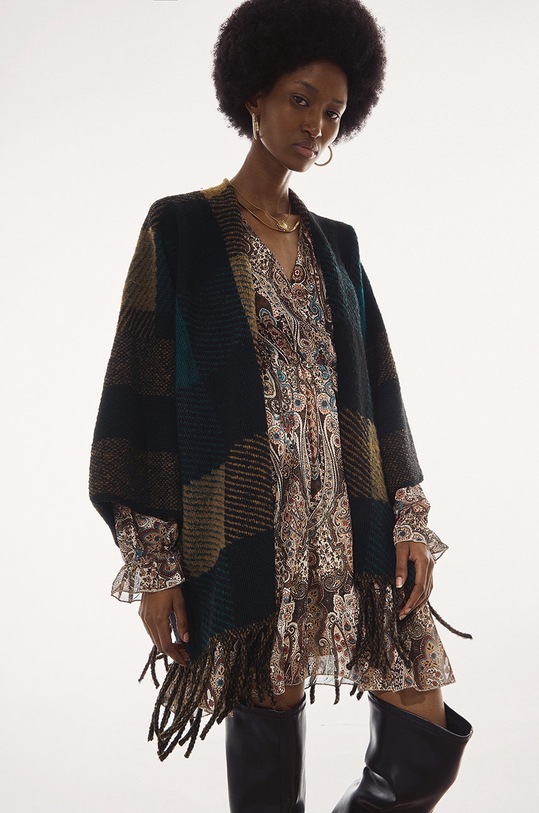 Answear Lab Poncho pozostałe brązowy 8001.1KR