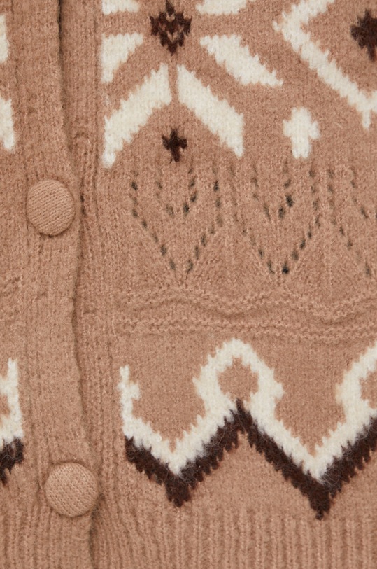 Answear Lab Kardigan z wełną MC18883.AJ brązowy