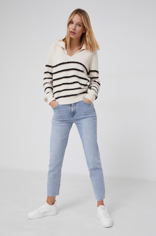 Vlněný svetr Answear.LAB MC18896.AJ béžová WW22