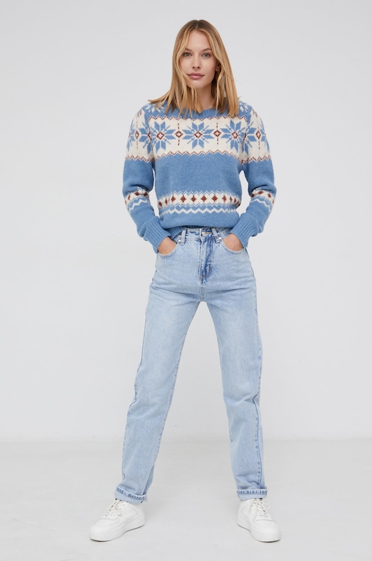 Answear Lab Sweter AR80.AJ niebieski WW22