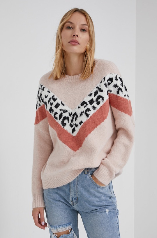 Answear Lab Sweter pozostałe beżowy Y5140.1.AJ