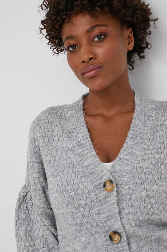 Answear Lab Kardigan z wełną szary S21001.1.MB