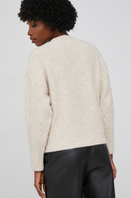 Odzież Answear Lab Kardigan z wełną DEP.2.MB beżowy