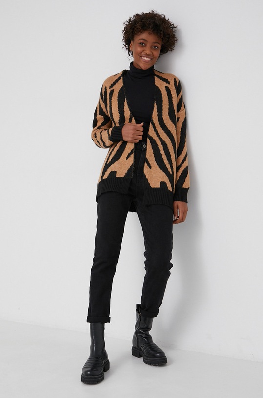 Answear Lab Kardigan pozostałe brązowy 3190.MB