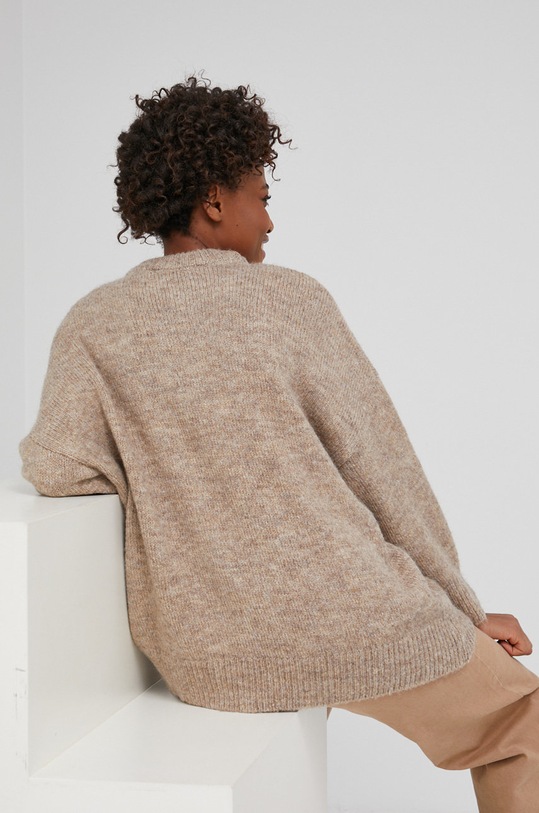Odzież Answear Lab Sweter z wełną 4517.1.KR beżowy