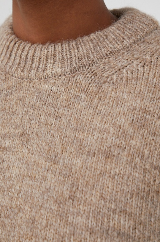 Answear Lab Sweter z wełną 4517.1.KR beżowy