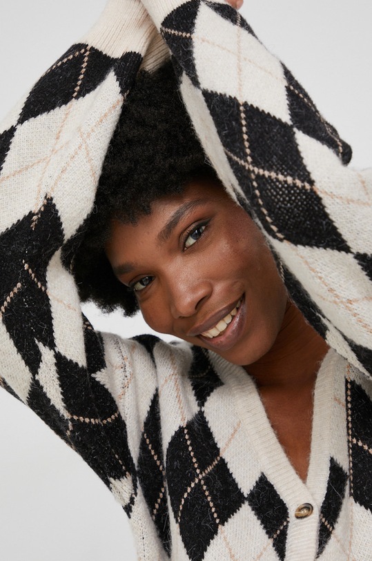 Кардиган с шерстью Answear Lab бежевый AT8022.AJ