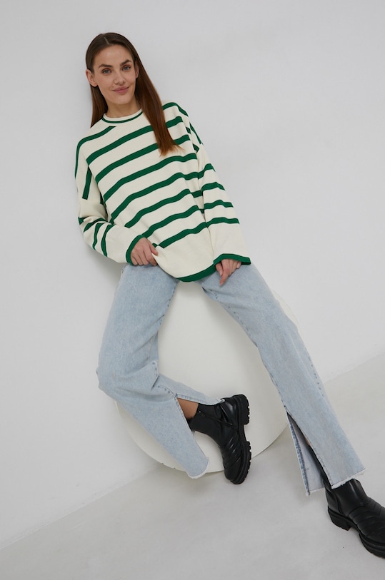 Answear Lab Pulover subtiri verde 1450.MB