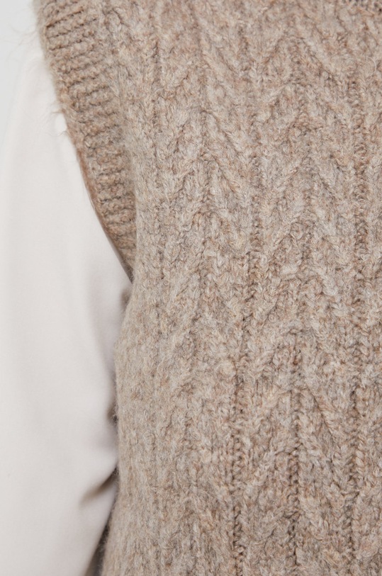 Answear Lab Vestă cu lână 4482.2KR bej