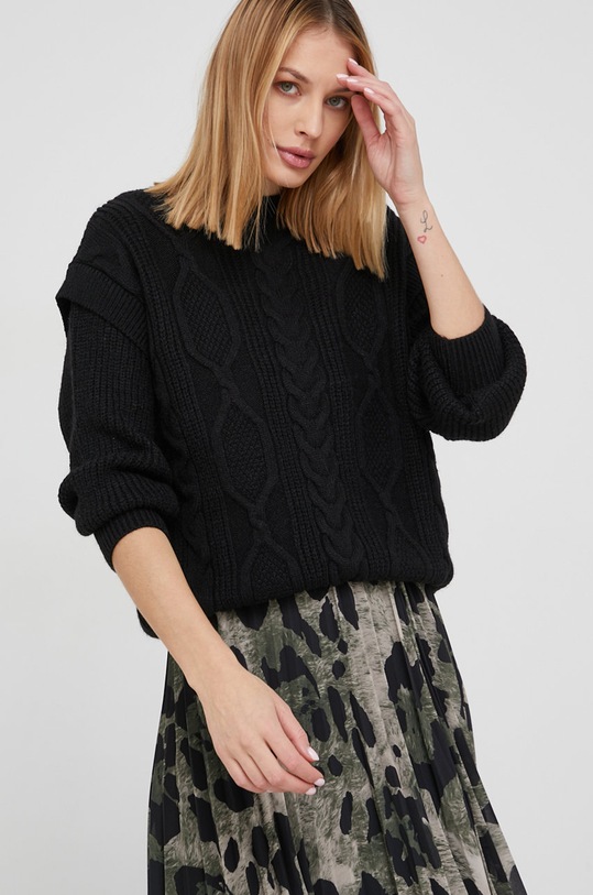 Sveter Answear.LAB okrúhly čierna 4479.3KR