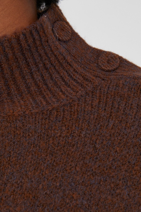 Answear Lab Sweter z wełną MC18889.1.2.AJ brązowy