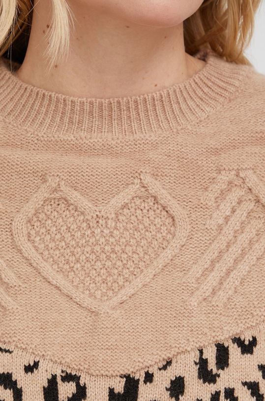 Answear Lab Sweter z wełną 92920.1KR beżowy