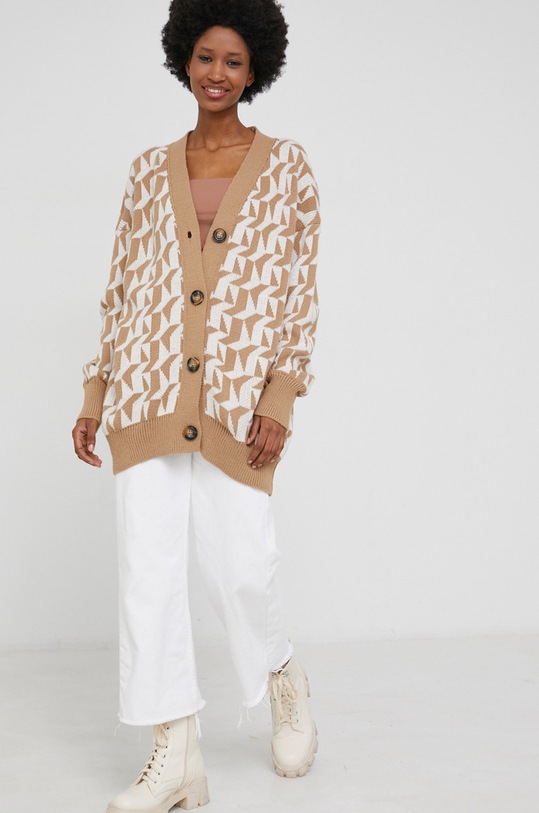 Answear Lab Kardigan tl2185.1KR beżowy WW22