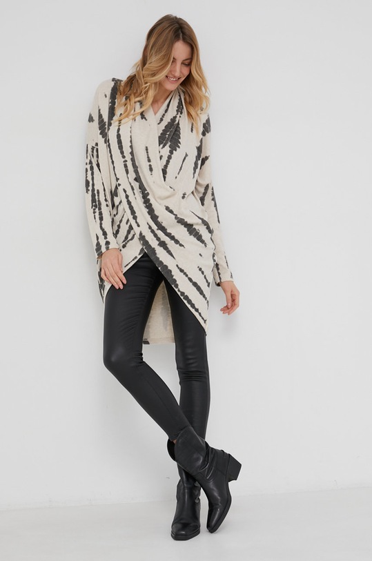 Sveter Answear.LAB V výstrih béžová 1176.1KR