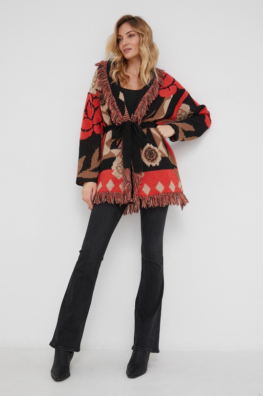 Oblečenie Vlnený kardigán Answear.LAB 9115.2KR červená