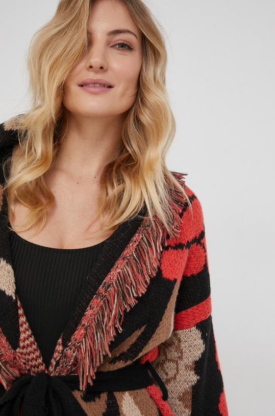 Vlnený kardigán Answear.LAB 9115.2KR červená