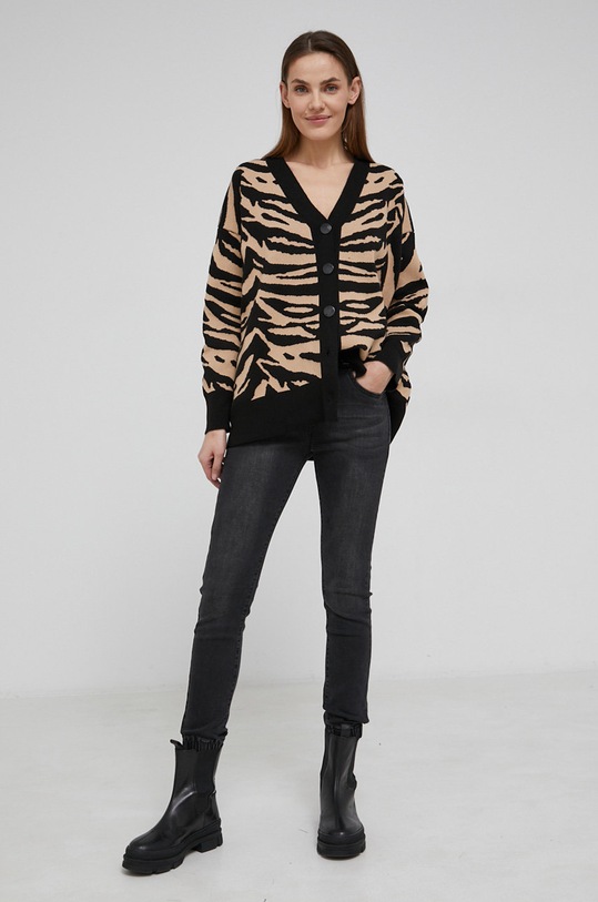Answear Lab Cardigan negru WW22.SWD0CW