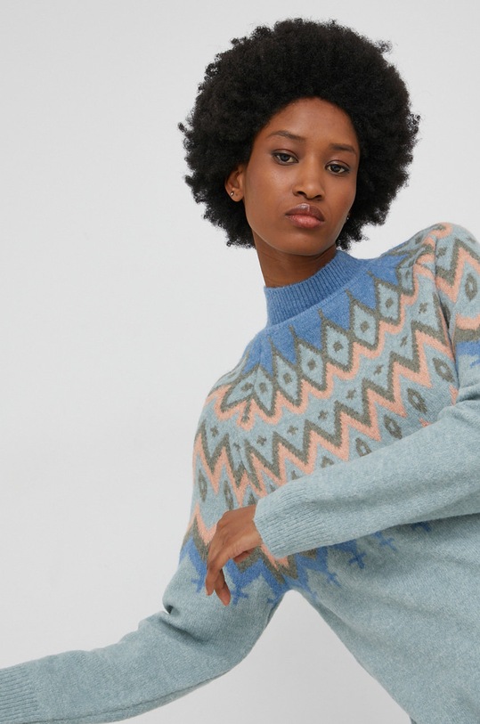 Vlnený rolák Answear.LAB YH0099.2KR modrá