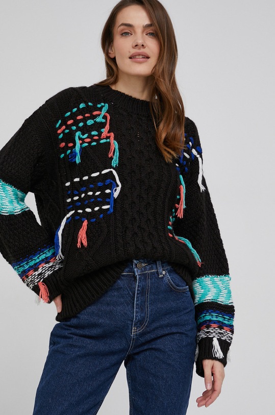 Answear Lab Pulover groase negru 23543.1.DA