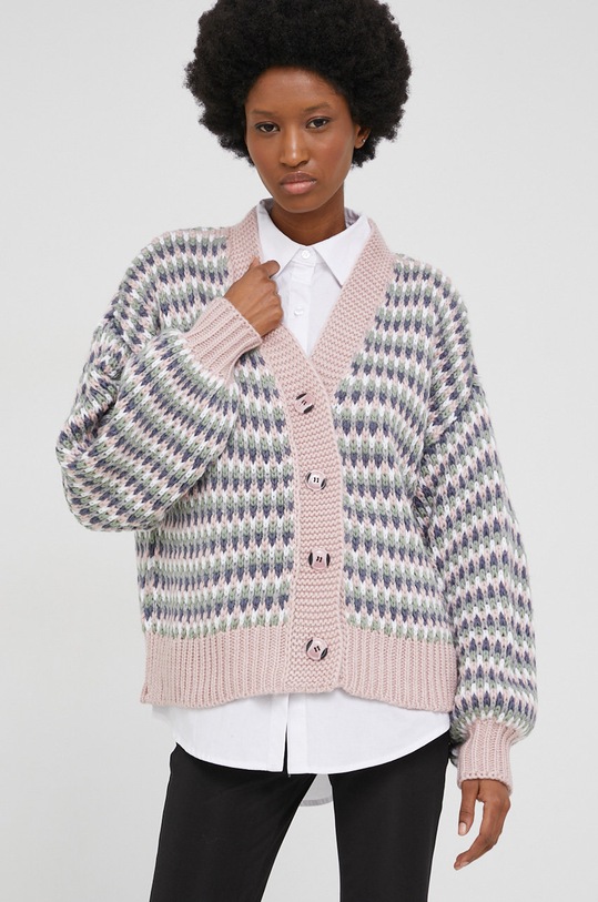 Kardigán Answear.LAB hrubá ružová 2180.MB