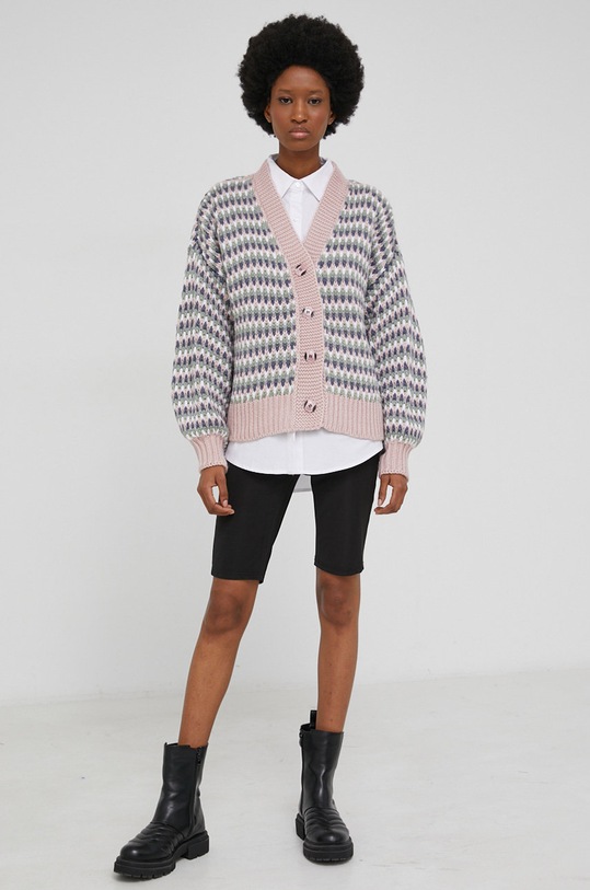 Kardigán Answear.LAB 2180.MB ružová WW22