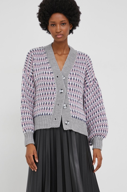 Kardigán Answear.LAB sivá 2180.1.MB
