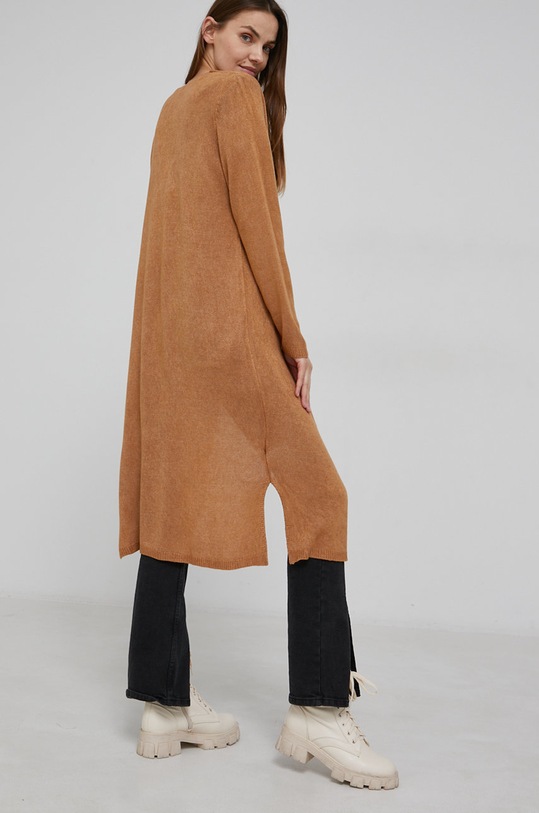 Odzież Answear Lab Kardigan z domieszką wełny 2078.2KR brązowy