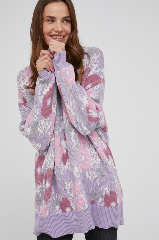 Answear Lab sweter pozostałe fioletowy WW22.SWD0H1