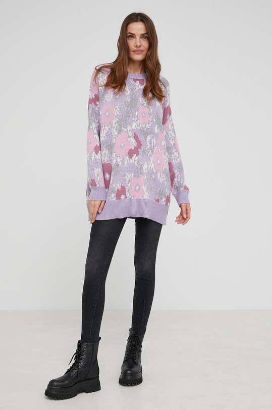 Answear Lab sweter WW22.SWD0H1 fioletowy WW22