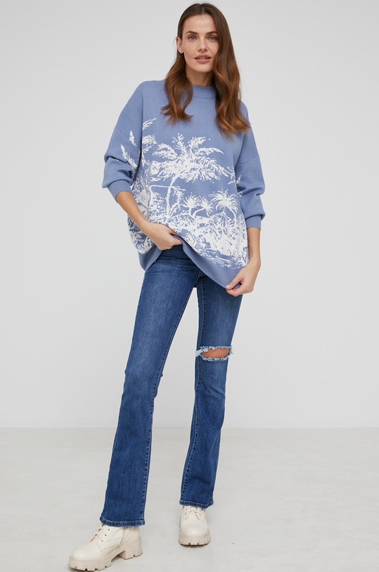 Answear.LAB pulóver R258.1.DA kék WW22