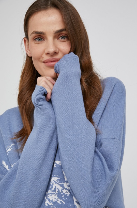 Answear.LAB pulóver kék R258.1.DA