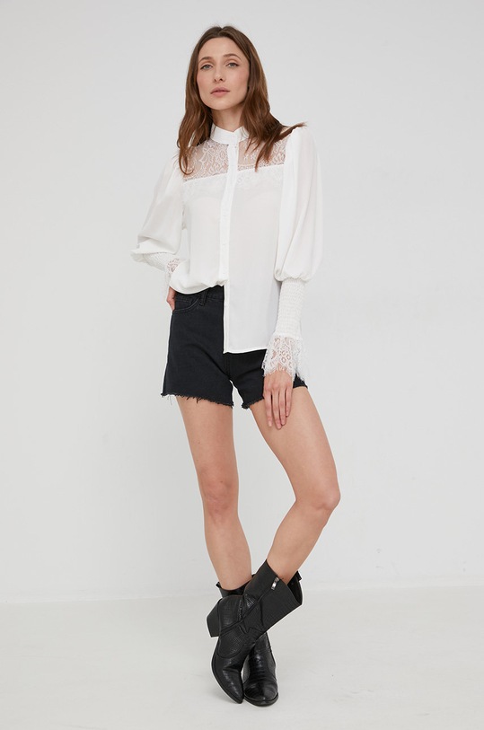 Answear Lab szorty jeansowe ITA9086.DB czarny WW22