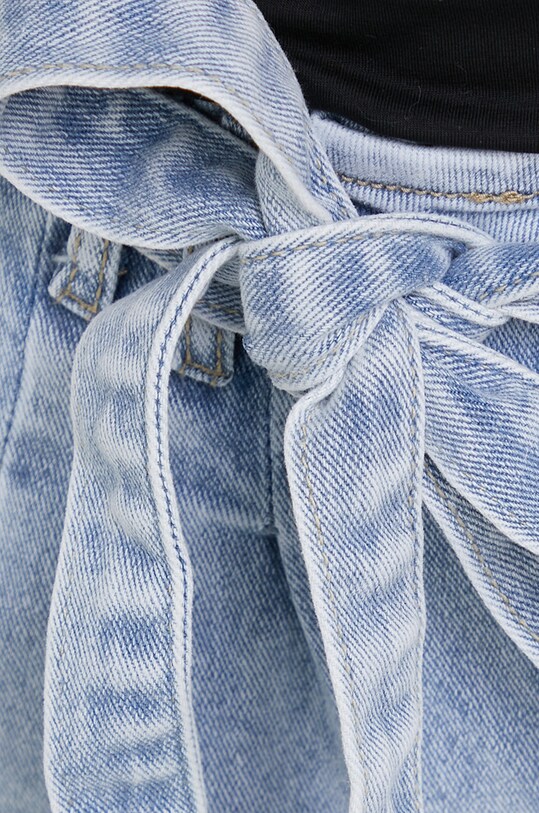 Answear Lab X limited festival collection BE BRAVE pantaloni scurti jeans D60.8.W albastru