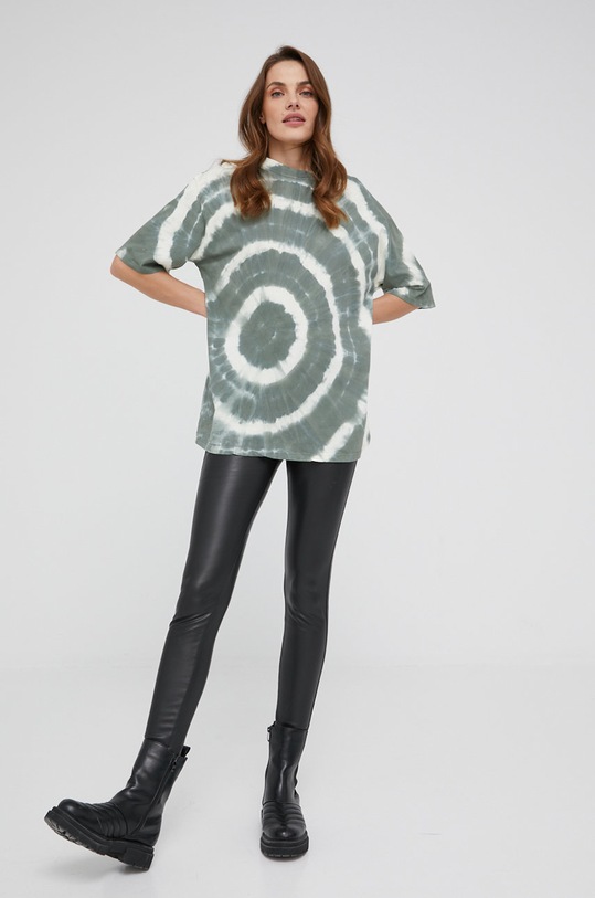 Bavlnené tričko Answear.LAB 697502.DA zelená WW22