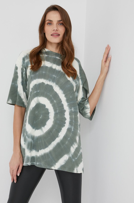 Bavlnené tričko Answear.LAB zelená 697502.DA