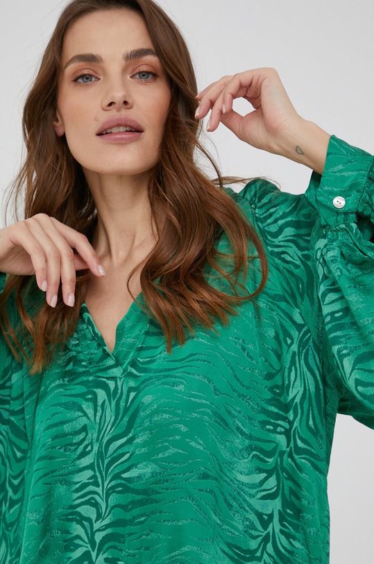 Blúzka Answear.LAB relaxed zelená 713315.DA