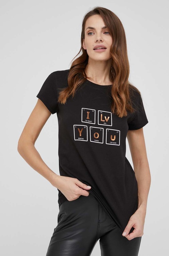 Answear Lab t-shirt czarny 18116.8.DA