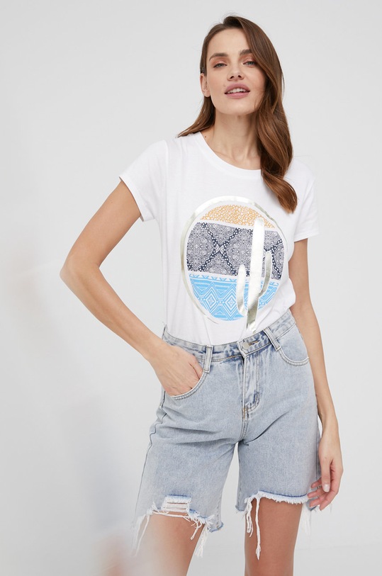 Odzież Answear Lab t-shirt 18116.12.DA biały