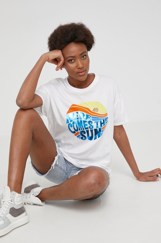 Answear Lab t-shirt 19313.K biały WW22