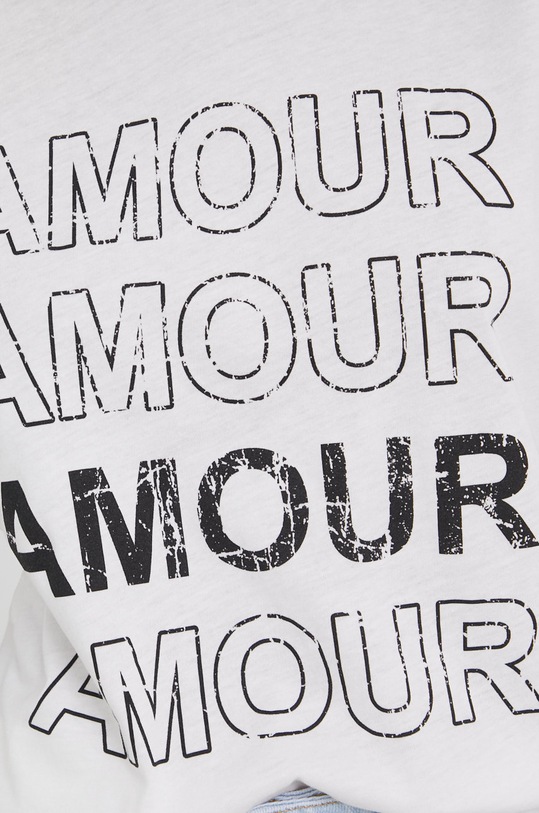 Bavlněné tričko Answear.LAB FFF13620.W bílá