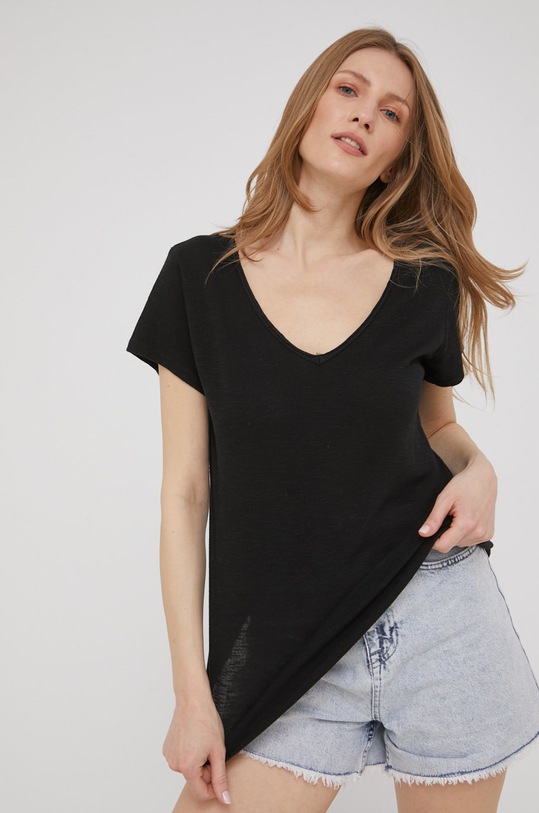 Majica kratkih rukava Answear.LAB crna C301.2.DA