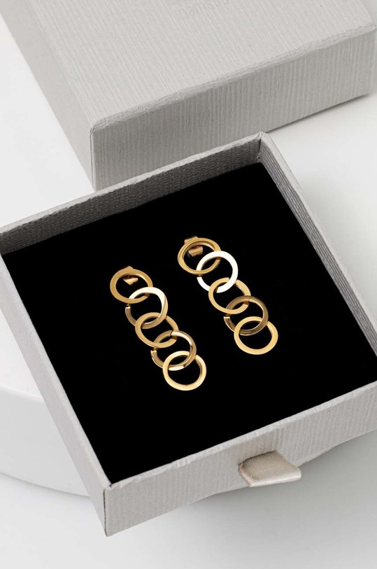 Pozlacené náušnice Answear.LAB D0976A.WK zlatá WW23