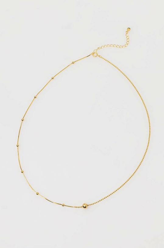 Pozlátený strieborný náhrdelník Answear.LAB bizuu27.DB zlatá WW23