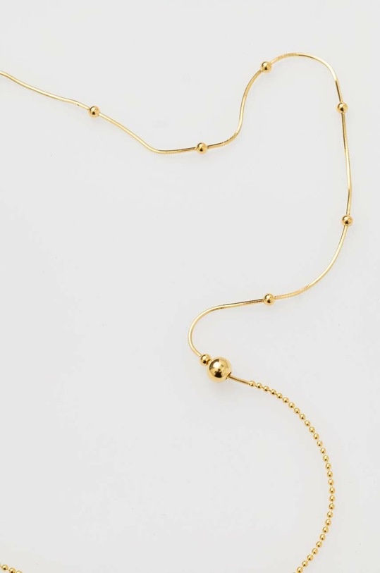 Pozlátený strieborný náhrdelník Answear.LAB zlatá bizuu27.DB